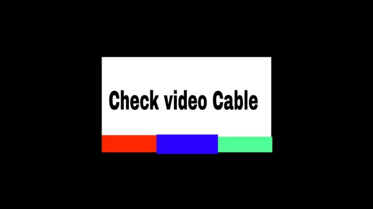 check video cable