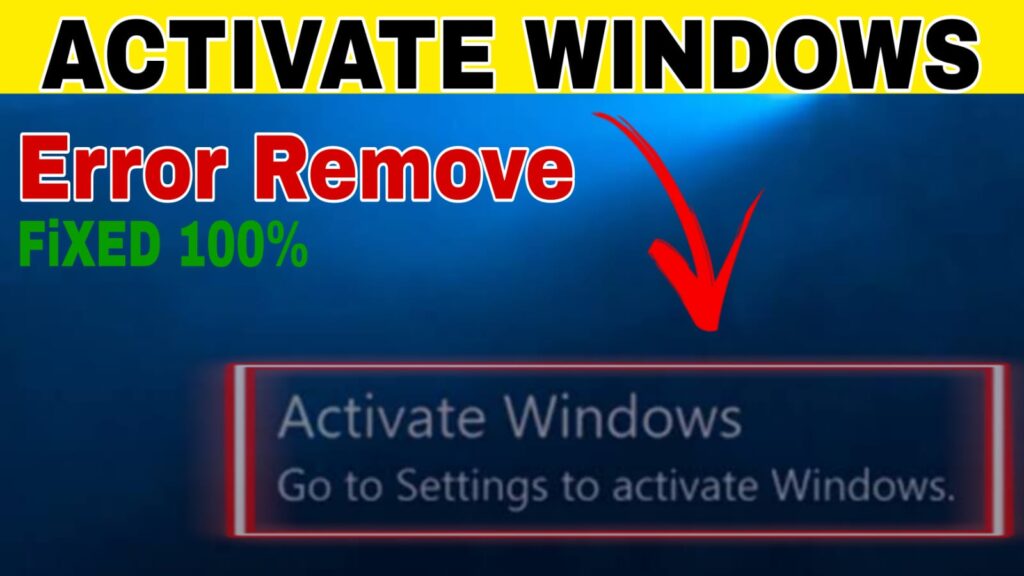 activate windows error